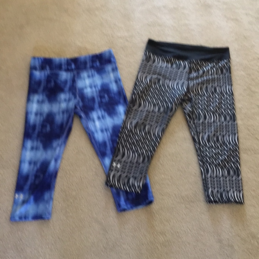 Two Pairs of compression “heat gear” leggings